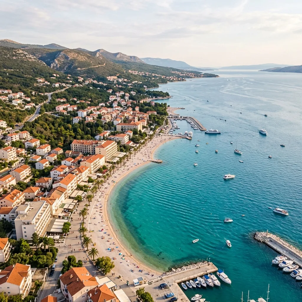Crikvenica — klimatsko lečilište od 1888, 8 km lungomare i porodične plaže Kvarnera