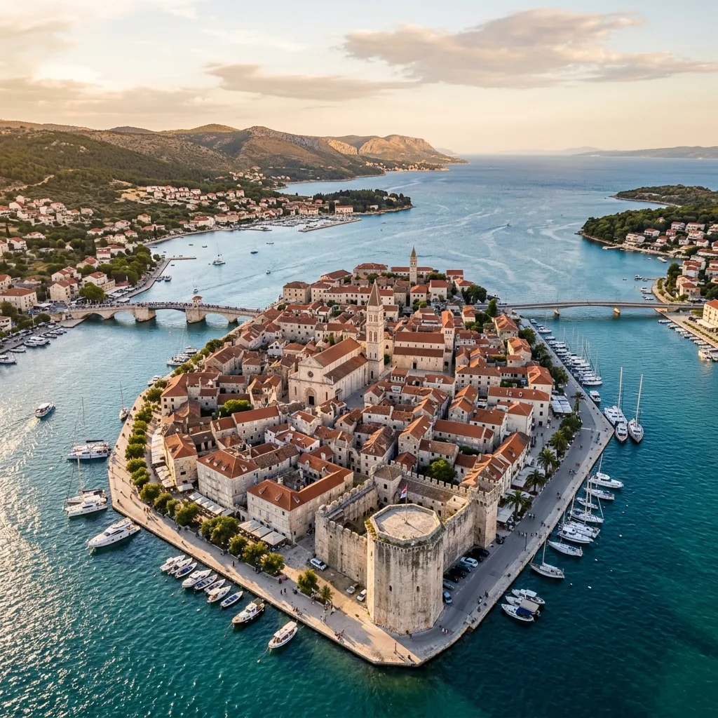 Trogir — UNESCO Stari grad, Katedrala Sv. Lovre, Radovanov portal i tvrđava Kamerlengo